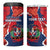 Personalized Dominican Republic 4 in 1 Can Cooler Tumbler Bayahibe Rose Unique Style