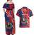 Personalized Dominican Republic Couples Matching Off Shoulder Maxi Dress and Hawaiian Shirt Bayahibe Rose Unique Style