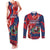 Personalized Dominican Republic Couples Matching Tank Maxi Dress and Long Sleeve Button Shirt Bayahibe Rose Unique Style