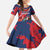 Personalized Dominican Republic Kid Short Sleeve Dress Bayahibe Rose Unique Style