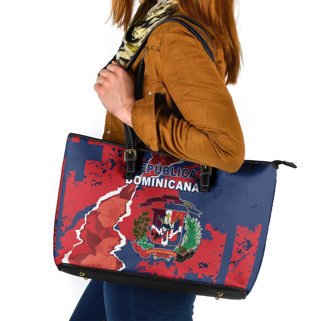 Dominican Republic Leather Tote Bag Bayahibe Rose Unique Style