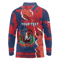 Personalized Dominican Republic Long Sleeve Polo Shirt Bayahibe Rose Unique Style