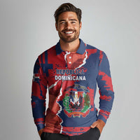 Personalized Dominican Republic Long Sleeve Polo Shirt Bayahibe Rose Unique Style