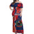 Personalized Dominican Republic Off Shoulder Maxi Dress Bayahibe Rose Unique Style
