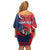 Personalized Dominican Republic Off Shoulder Short Dress Bayahibe Rose Unique Style