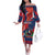 Personalized Dominican Republic Off The Shoulder Long Sleeve Dress Bayahibe Rose Unique Style