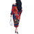 Personalized Dominican Republic Off The Shoulder Long Sleeve Dress Bayahibe Rose Unique Style