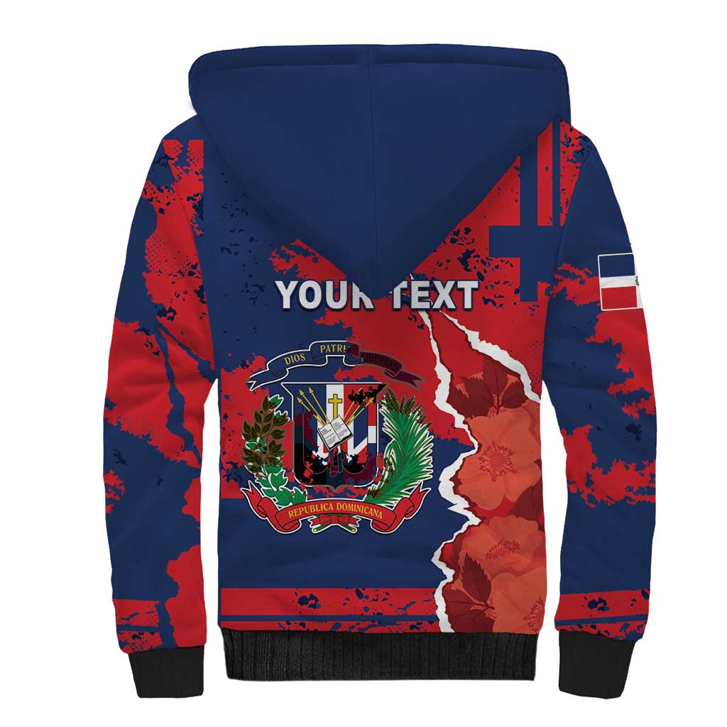 Personalized Dominican Republic Sherpa Hoodie Bayahibe Rose Unique Style