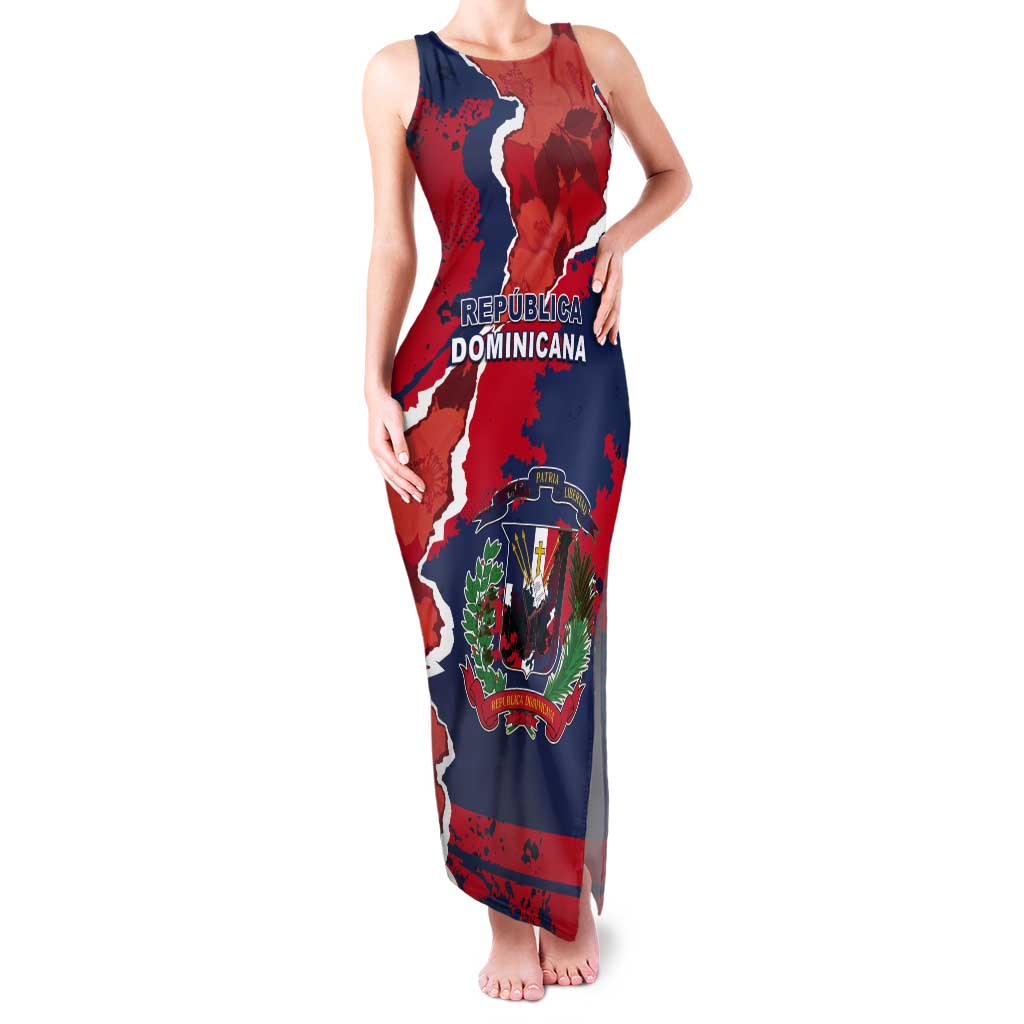Personalized Dominican Republic Tank Maxi Dress Bayahibe Rose Unique Style