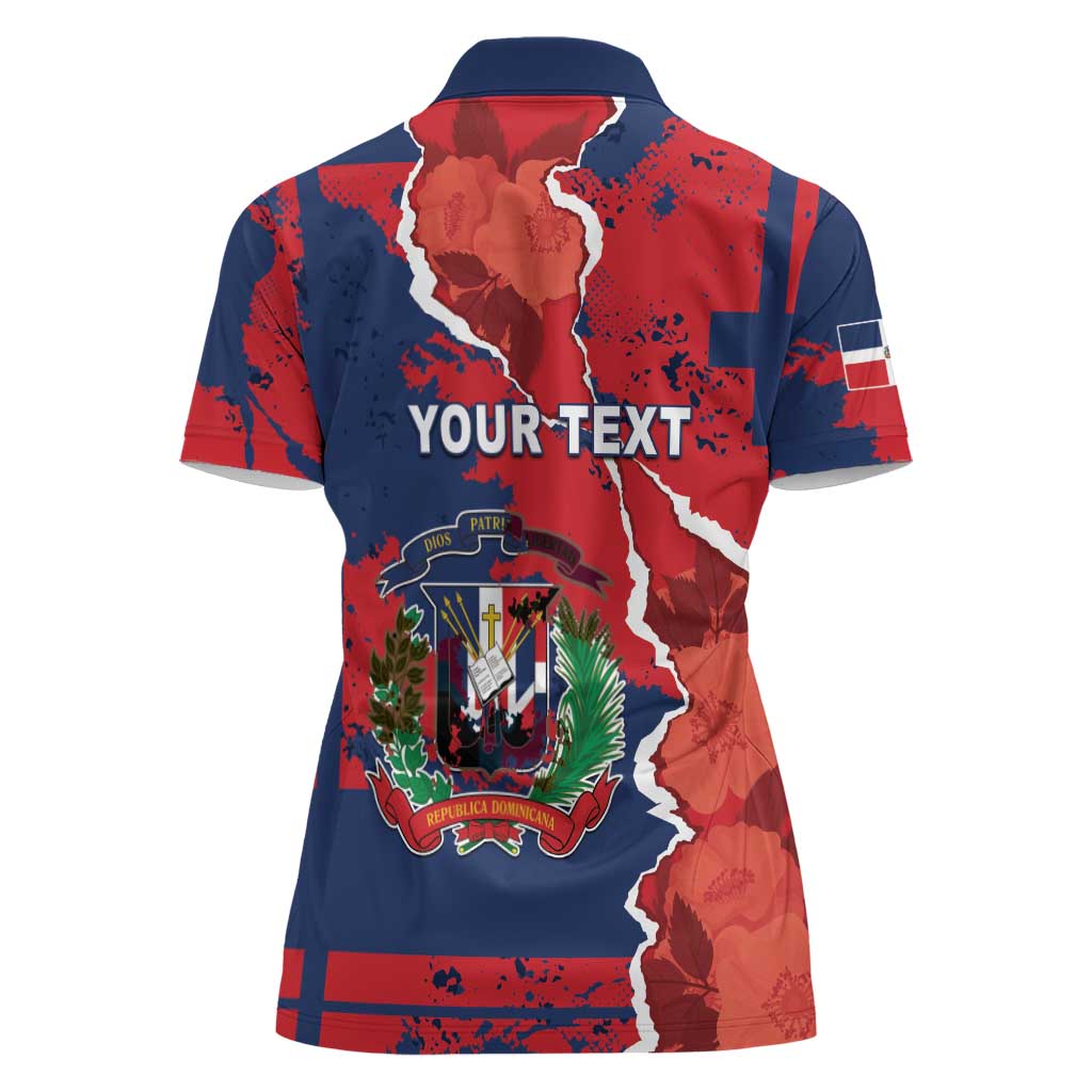 Personalized Dominican Republic Women Polo Shirt Bayahibe Rose Unique Style