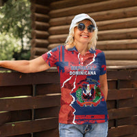 Personalized Dominican Republic Women Polo Shirt Bayahibe Rose Unique Style