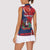 Personalized Dominican Republic Women Sleeveless Polo Shirt Bayahibe Rose Unique Style