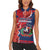 Personalized Dominican Republic Women Sleeveless Polo Shirt Bayahibe Rose Unique Style