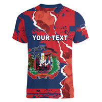 Personalized Dominican Republic Women V-Neck T-Shirt Bayahibe Rose Unique Style