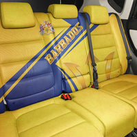 Barbados Gold Trident Back Car Seat Cover With Coat Of Arms