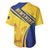 Barbados Gold Trident Baseball Jersey With Coat Of Arms