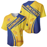Barbados Gold Trident Baseball Jersey With Coat Of Arms