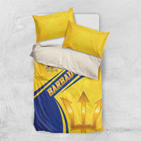 Barbados Gold Trident Bedding Set With Coat Of Arms