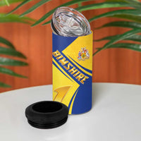 Barbados Gold Trident 4 in 1 Can Cooler Tumbler With Coat Of Arms