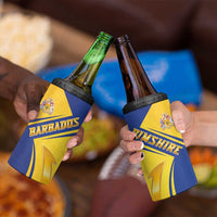 Barbados Gold Trident 4 in 1 Can Cooler Tumbler With Coat Of Arms