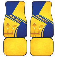 Barbados Gold Trident Car Mats With Coat Of Arms