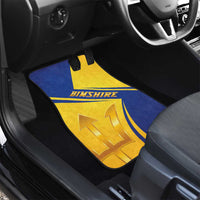 Barbados Gold Trident Car Mats With Coat Of Arms