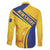 Barbados Gold Trident Family Matching Puletasi and Hawaiian Shirt With Coat Of Arms