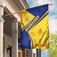 Barbados Gold Trident Garden Flag With Coat Of Arms