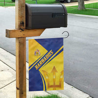 Barbados Gold Trident Garden Flag With Coat Of Arms
