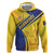 Barbados Gold Trident Hoodie With Coat Of Arms