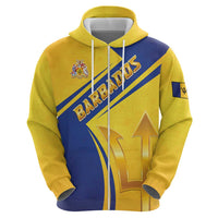 Barbados Gold Trident Hoodie With Coat Of Arms