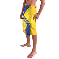 Barbados Gold Trident Lavalava With Coat Of Arms