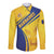 Barbados Gold Trident Long Sleeve Button Shirt With Coat Of Arms