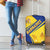 Barbados Gold Trident Luggage Cover With Coat Of Arms