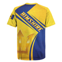 Barbados Gold Trident Rugby Jersey With Coat Of Arms
