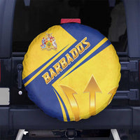Barbados Gold Trident Spare Tire Cover With Coat Of Arms