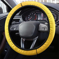 Barbados Gold Trident Steering Wheel Cover With Coat Of Arms