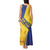 Barbados Gold Trident Tank Maxi Dress With Coat Of Arms