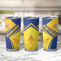 Barbados Gold Trident Tumbler Cup With Coat Of Arms
