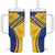 Barbados Gold Trident Tumbler With Handle With Coat Of Arms
