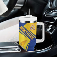 Barbados Gold Trident Tumbler With Handle With Coat Of Arms