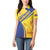 Barbados Gold Trident Women Polo Shirt With Coat Of Arms