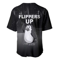 Funny Penguin Resist Baseball Jersey Flippers Up I Stand With Penguins