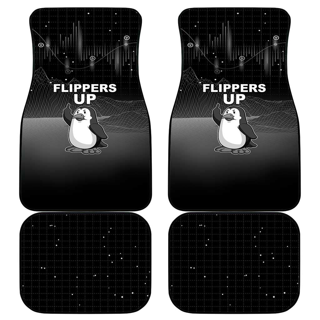 Funny Penguin Resist Car Mats Flippers Up I Stand With Penguins