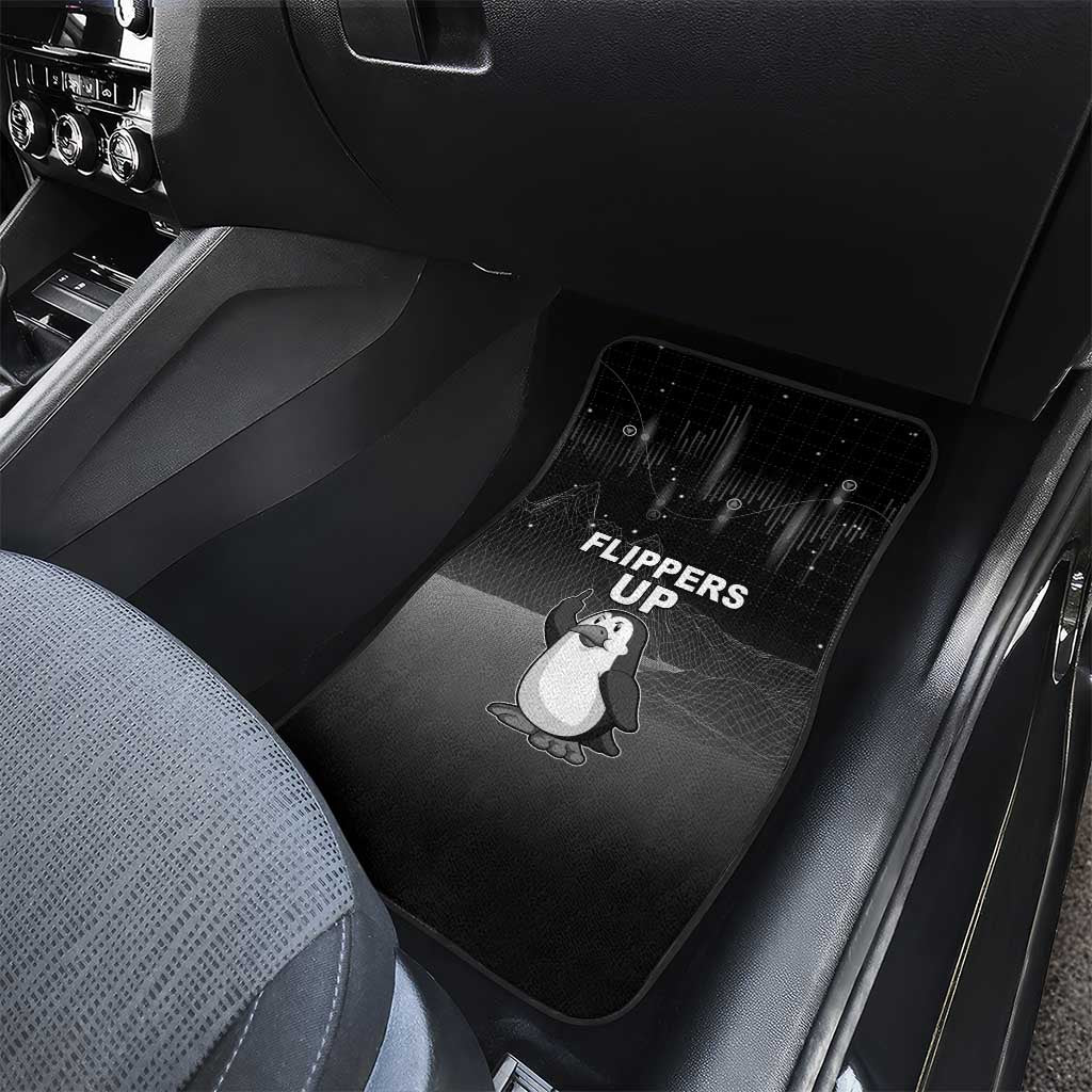 Funny Penguin Resist Car Mats Flippers Up I Stand With Penguins