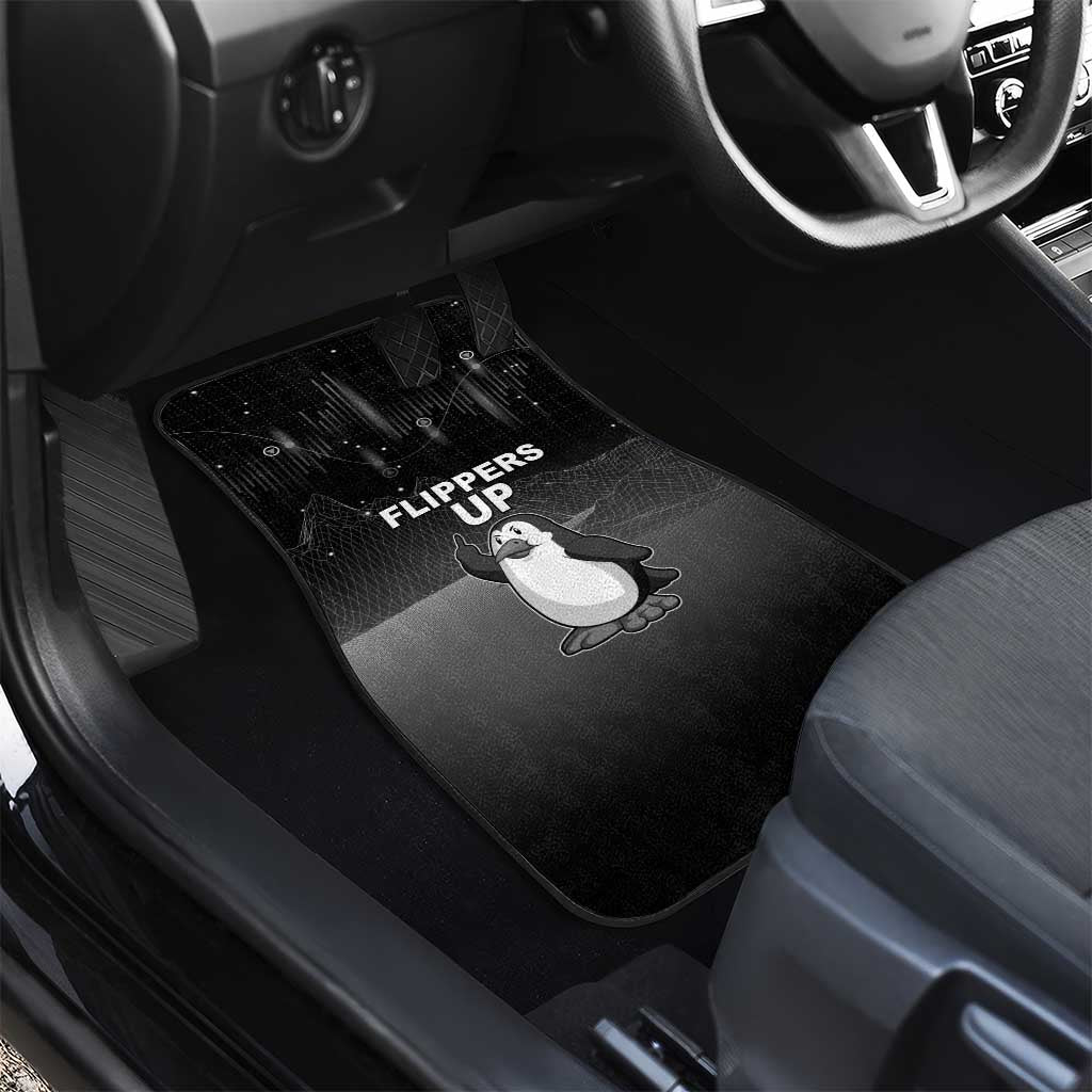 Funny Penguin Resist Car Mats Flippers Up I Stand With Penguins