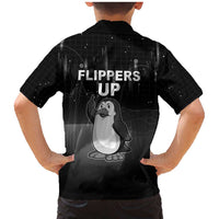 Funny Penguin Resist Family Matching Mermaid Dress and Hawaiian Shirt Flippers Up I Stand With Penguins