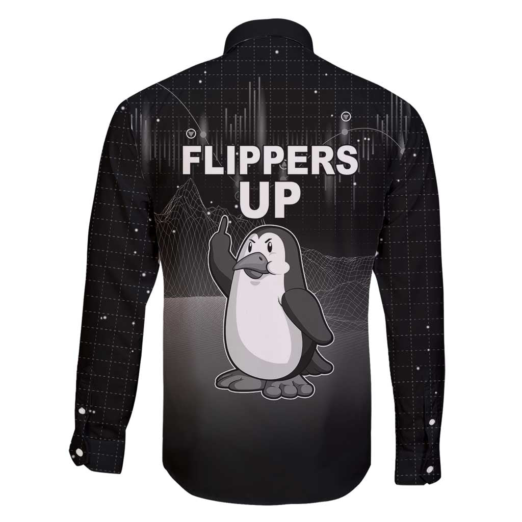 Funny Penguin Resist Family Matching Puletasi and Hawaiian Shirt Flippers Up I Stand With Penguins