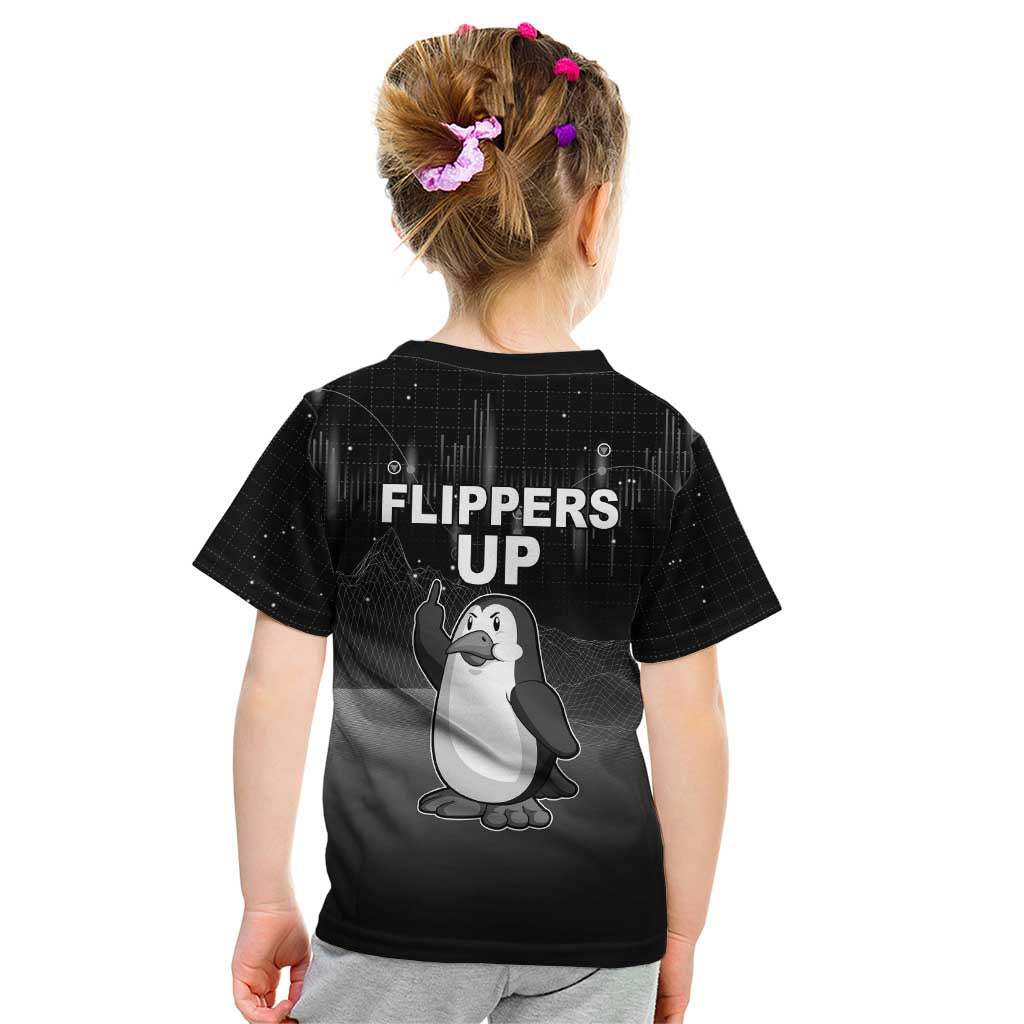 Funny Penguin Resist Kid T Shirt Flippers Up I Stand With Penguins