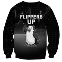 Funny Penguin Resist Sweatshirt Flippers Up I Stand With Penguins